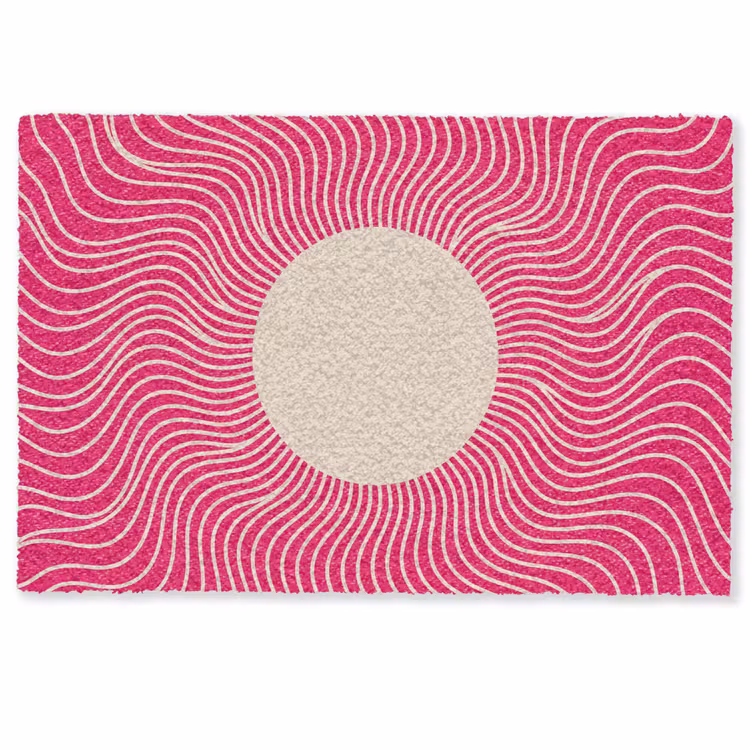 Fußmatte - Zusammenfassung – Muster – Rosa — 1