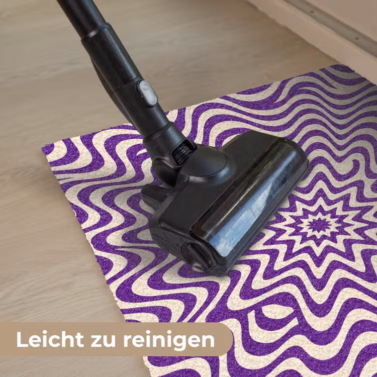 Fußmatte - Zusammenfassung – Wellen – Optisch – Modern – Lila — 9