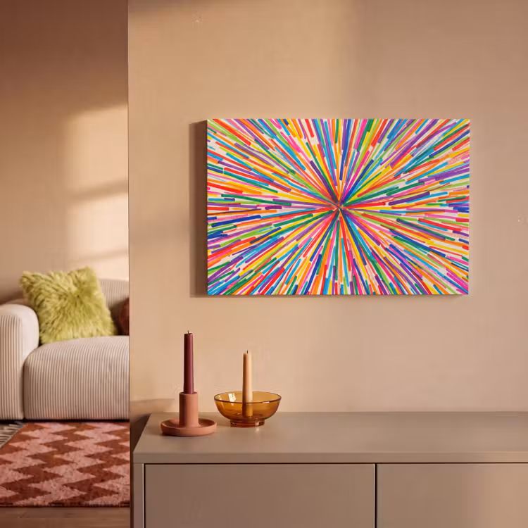 Leinwandbild - Linien – Bunt – Abstrakt — 2