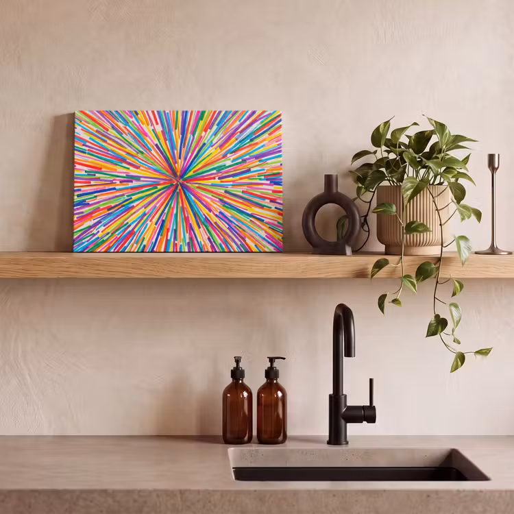 Leinwandbild - Linien – Bunt – Abstrakt — 3