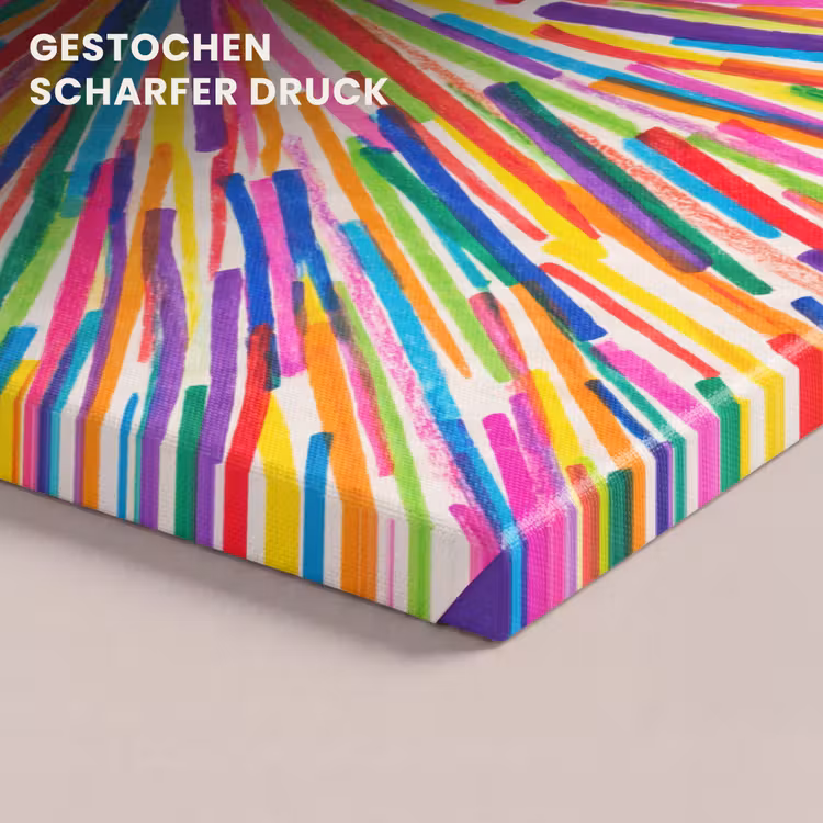 Leinwandbild - Linien – Bunt – Abstrakt — 4