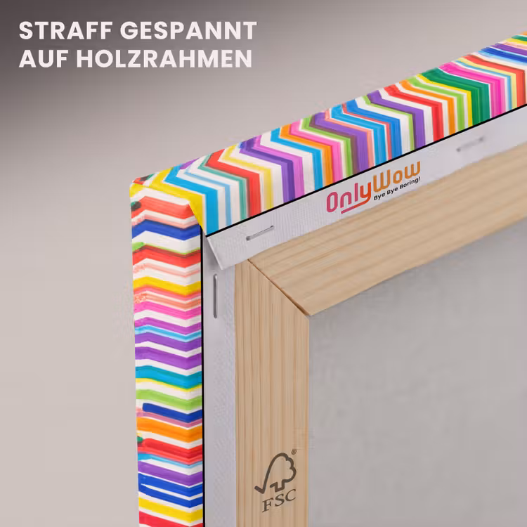 Leinwandbild - Linien – Bunt – Abstrakt — 5
