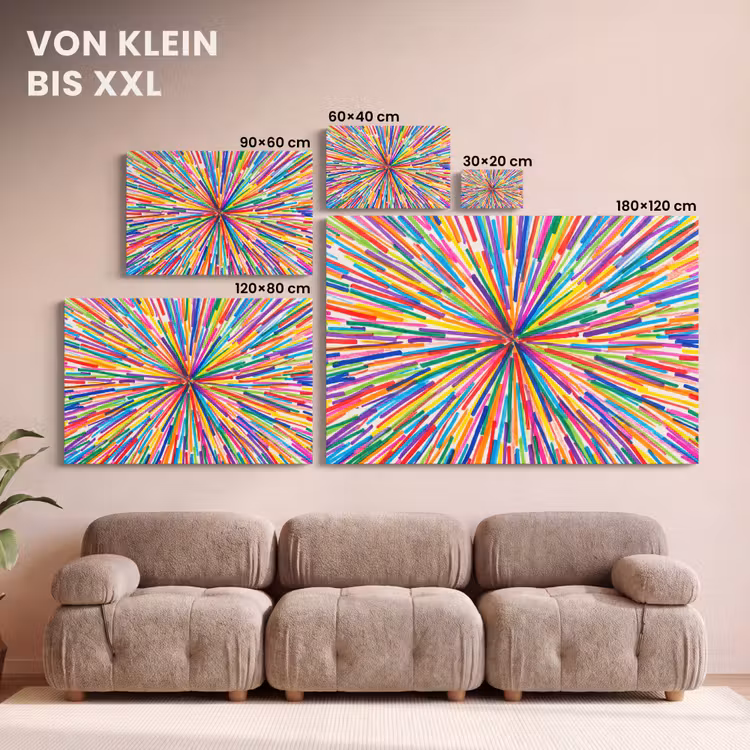 Leinwandbild - Linien – Bunt – Abstrakt — 6