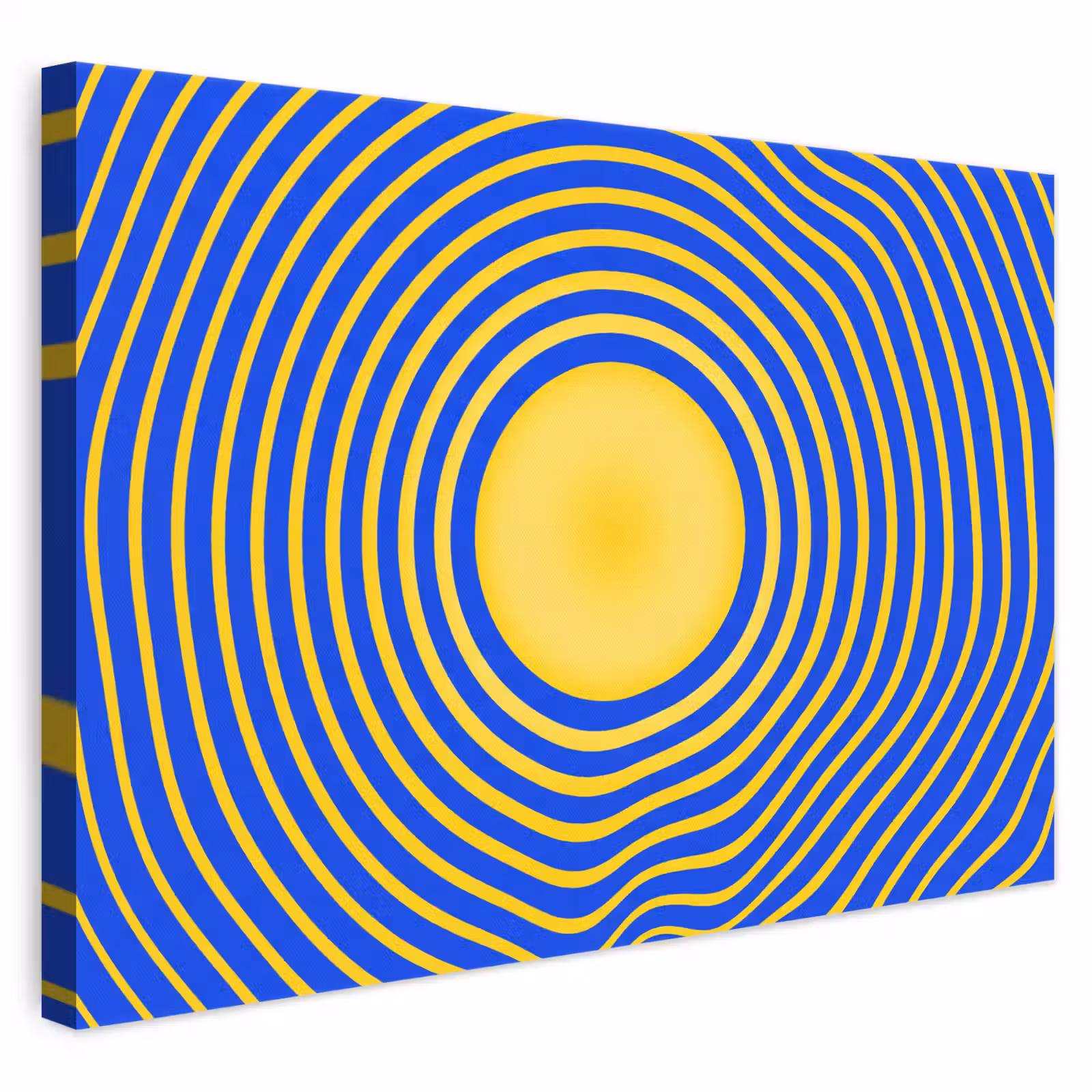 Leinwandbild - Abstraktes Muster – Blau — 1