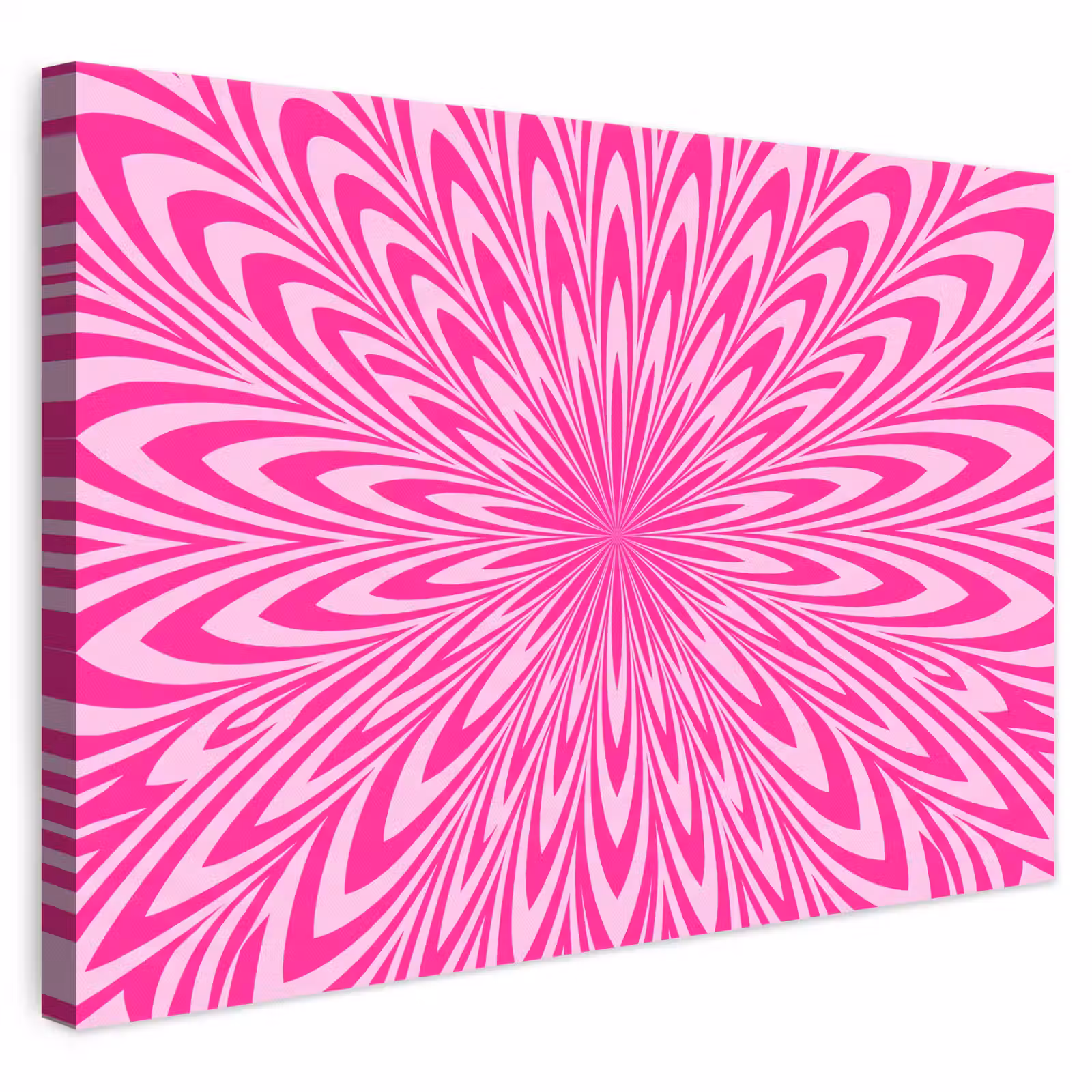Leinwandbild - Muster – Optisch – Rosa — 1
