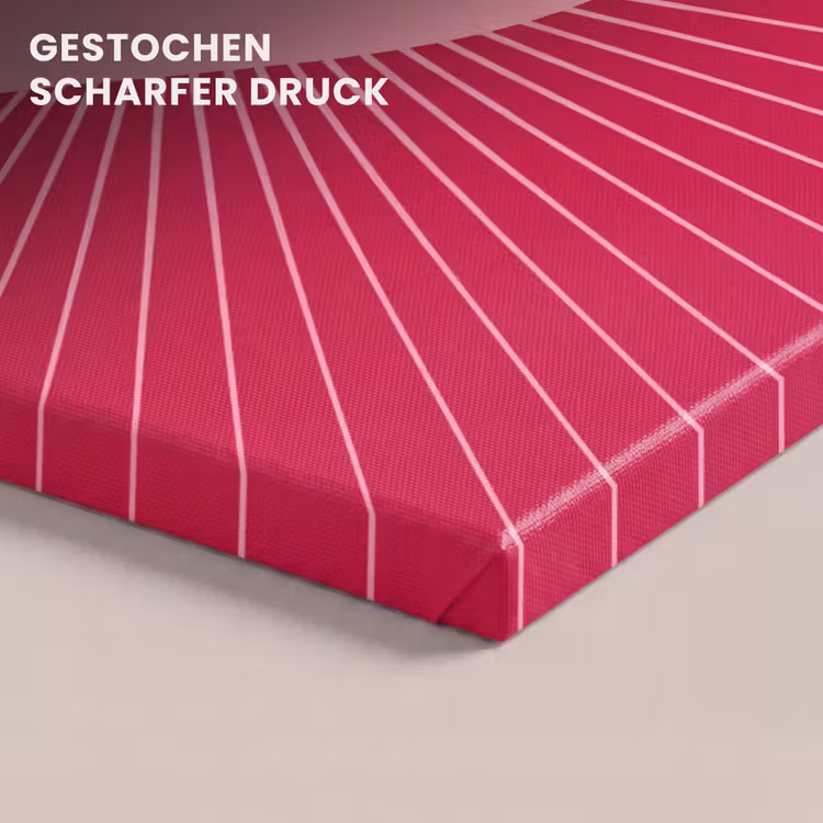 Leinwandbild - Herz – Strahlen – Liebe – Abstrakt – Rosa — 4