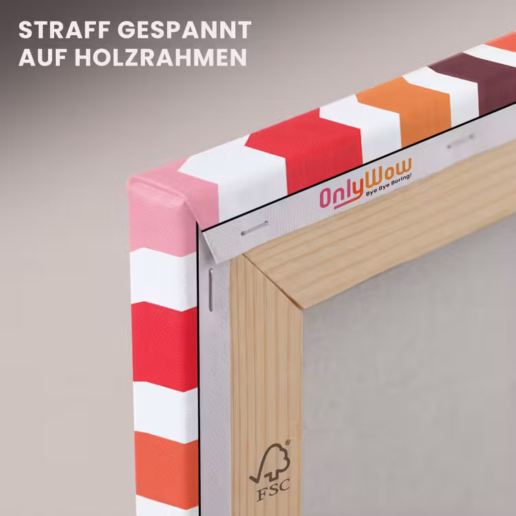 Leinwandbild - Sonne – Strahlen – Abstrakt – Farbenfroh — 5