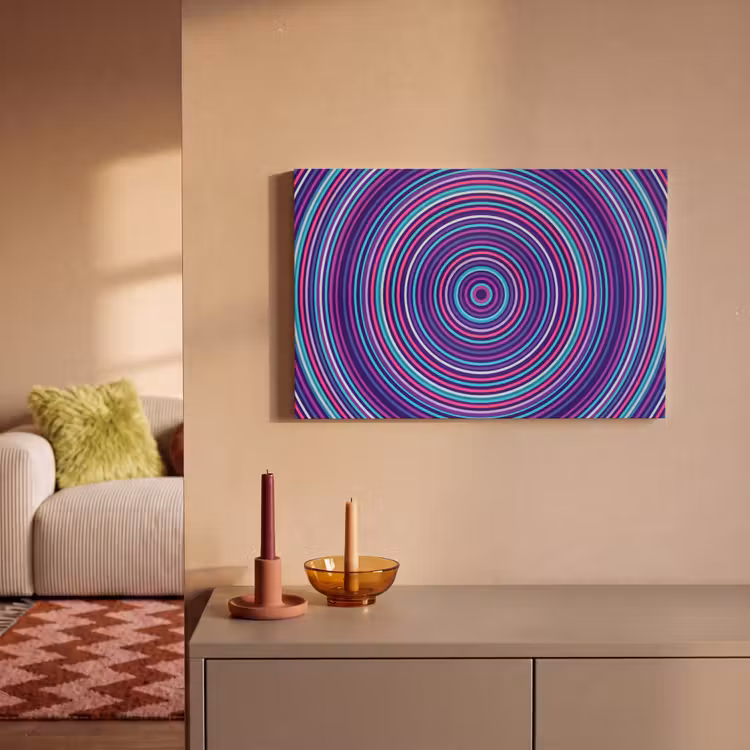 Leinwandbild - Zusammenfassung – Kreise – Farbenfroh — 2