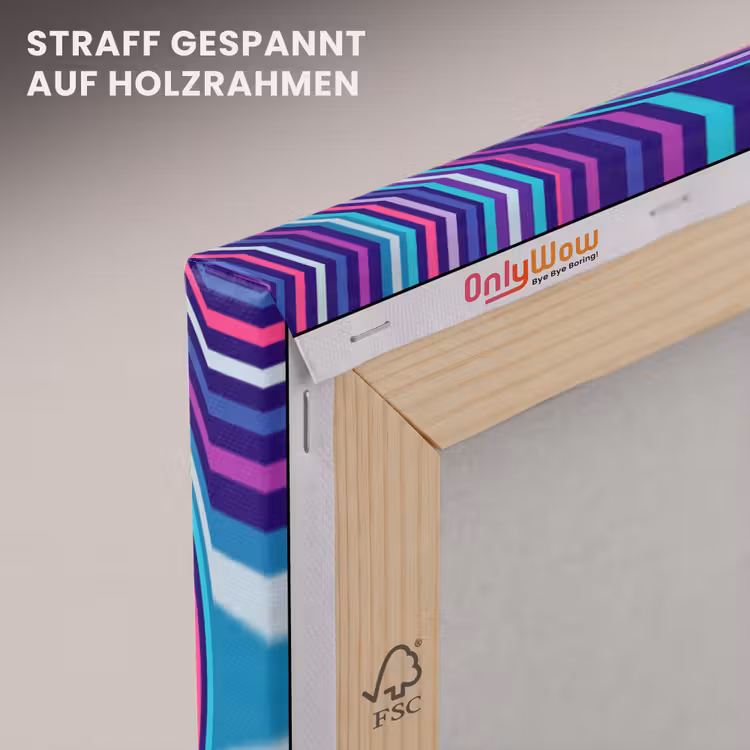 Leinwandbild - Zusammenfassung – Kreise – Farbenfroh — 5