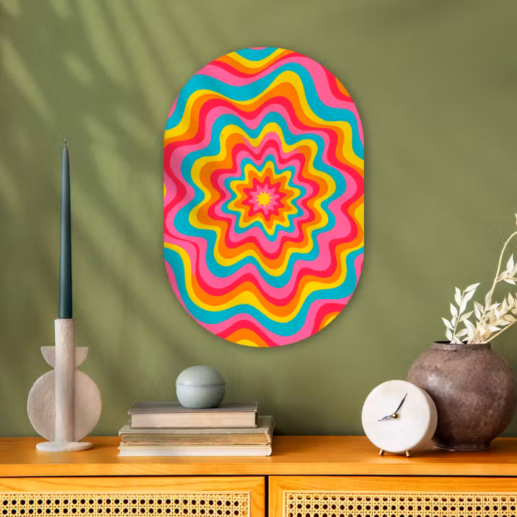 Forexbild Oval - Muster – Gewellt – Bunt — 3