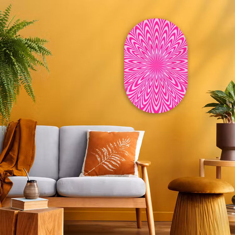 Forexbild Oval - Muster – Optisch – Rosa — 2