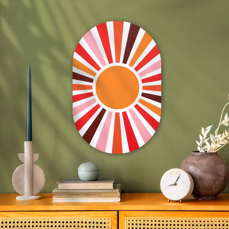 Forexbild Oval - Sonne – Strahlen – Abstrakt – Farbenfroh — 3