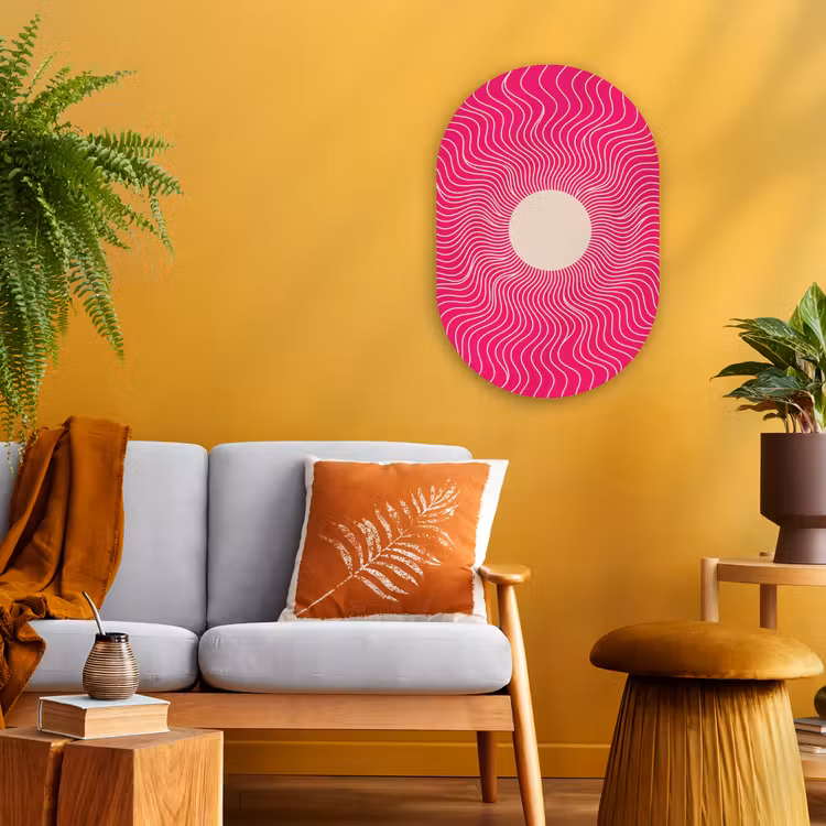 Forexbild Oval - Zusammenfassung – Muster – Rosa — 2