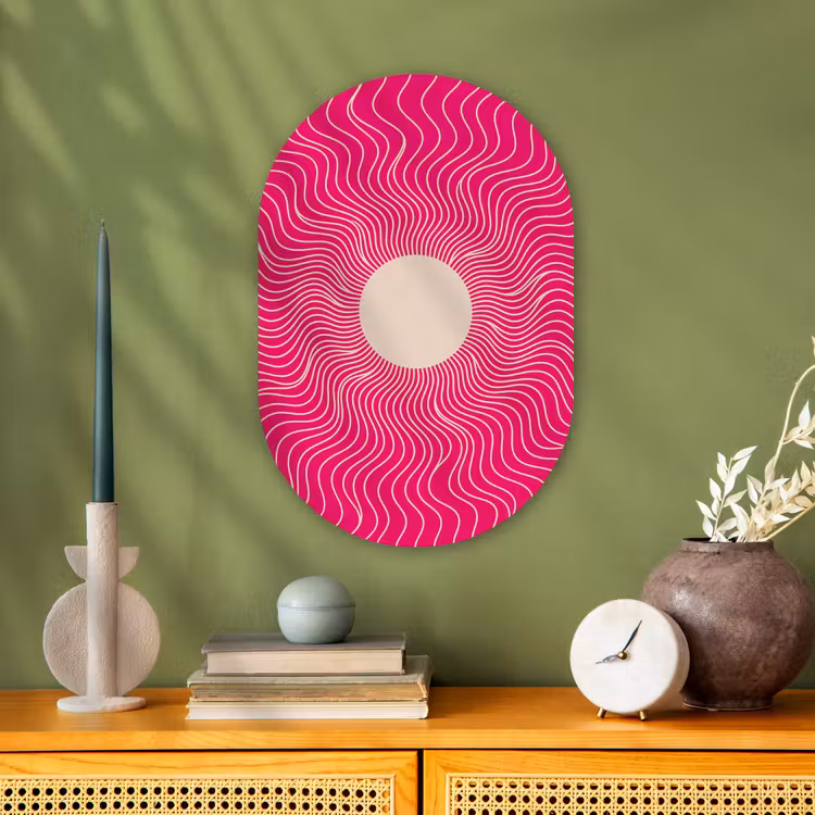 Forexbild Oval - Zusammenfassung – Muster – Rosa — 3
