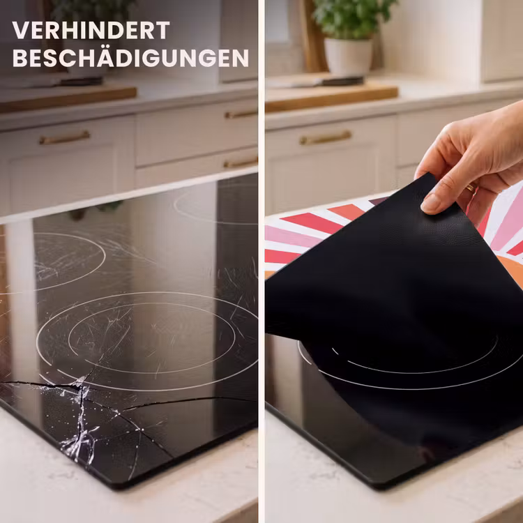 Herdabdeckplatte - Sonne – Strahlen – Abstrakt – Farbenfroh — 3