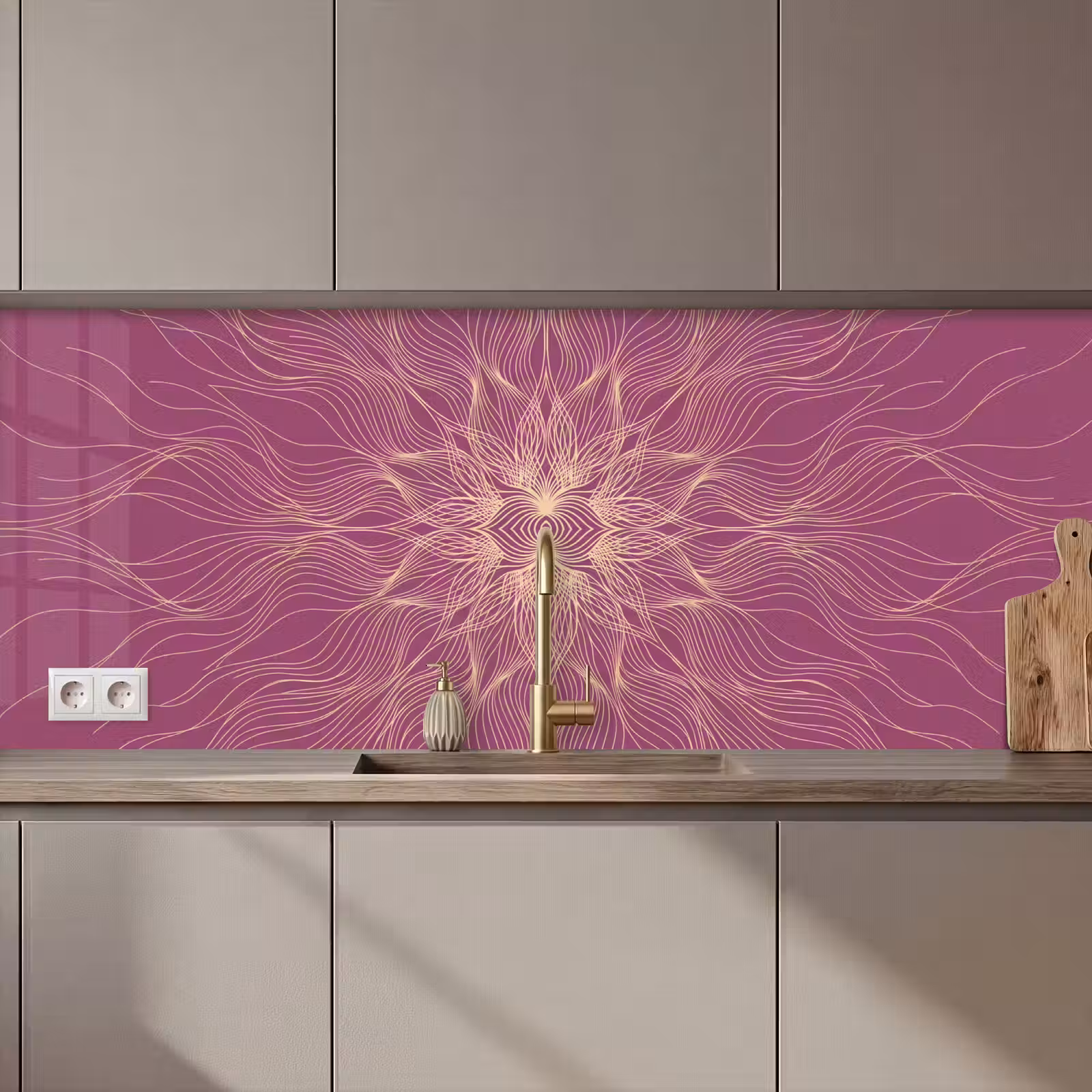 Küchenrückwand - Linien – Muster – Abstrakt — 1