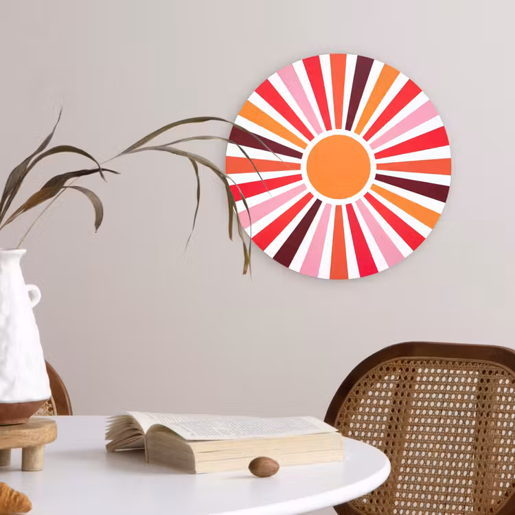 Forexbild Rund - Sonne – Strahlen – Abstrakt – Farbenfroh — 4