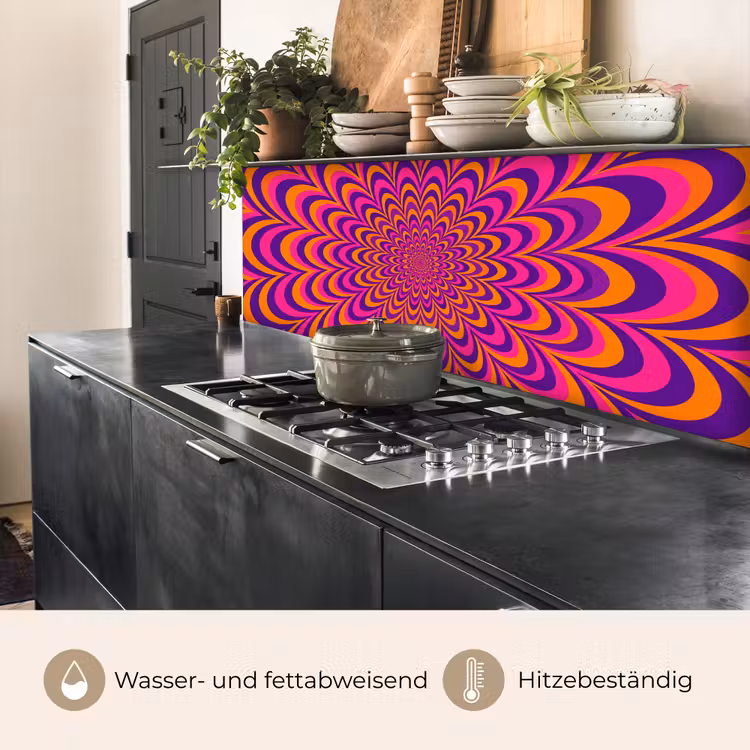 Küchenrückwand - Muster – Optisch – Bunt — 5