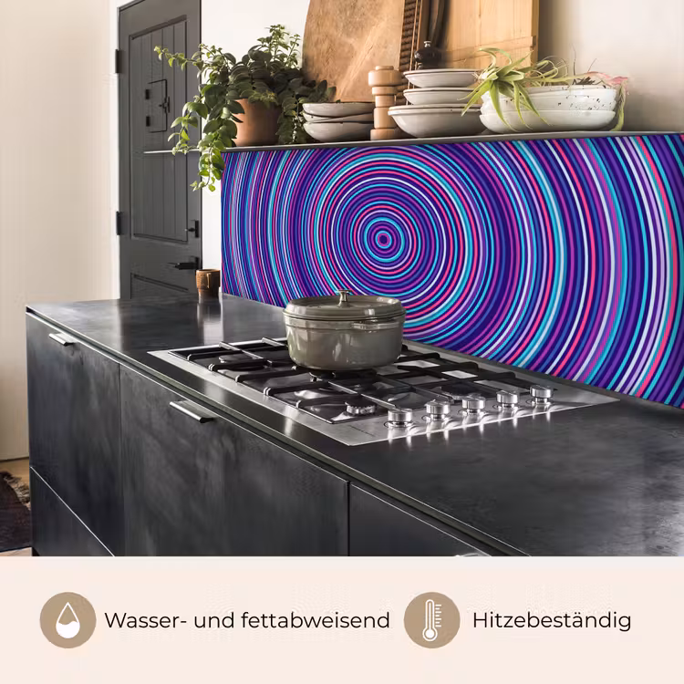 Küchenrückwand - Zusammenfassung – Kreise – Farbenfroh — 5