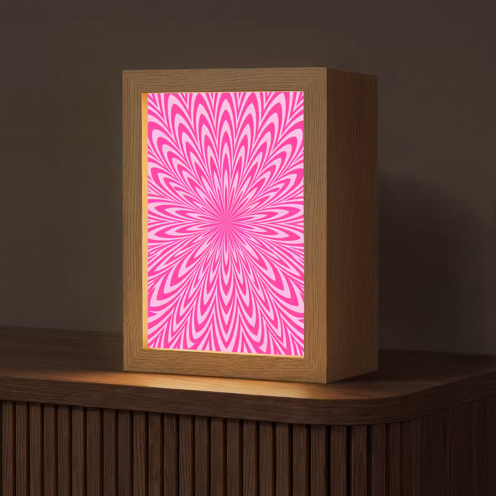 Personalisierte Lightbox - Muster – Optisch – Rosa — 1