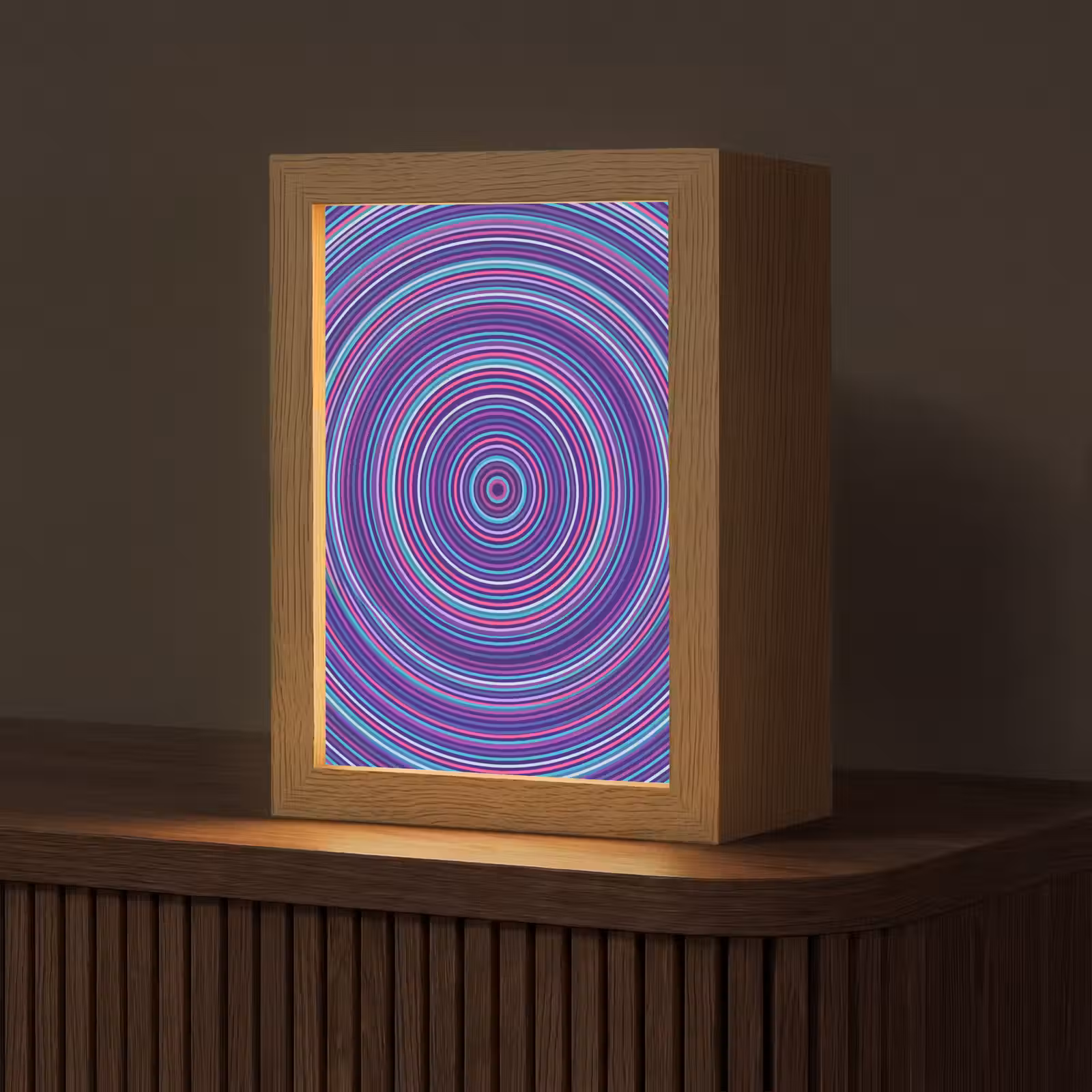 Personalisierte Lightbox - Zusammenfassung – Kreise – Farbenfroh — 1