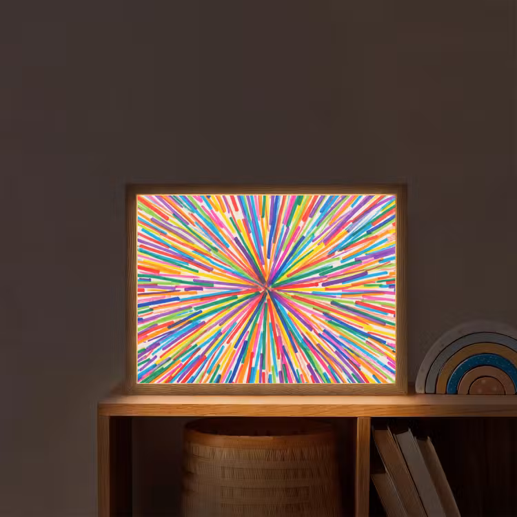 Nachtlicht Kinder - Linien – Bunt – Abstrakt — 2
