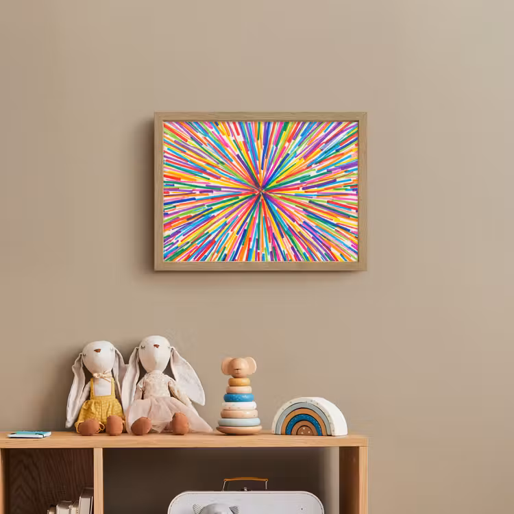 Nachtlicht Kinder - Linien – Bunt – Abstrakt — 3
