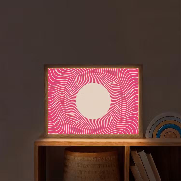 Nachtlicht Kinder - Zusammenfassung – Muster – Rosa — 2