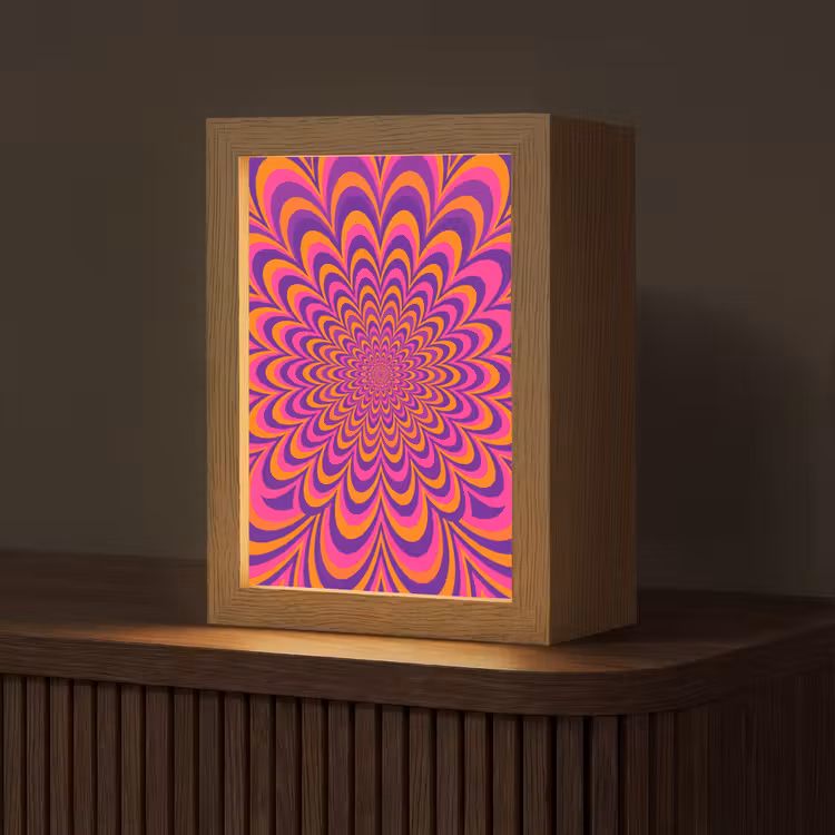 Personalisierte Lightbox - Muster – Optisch – Bunt — 1