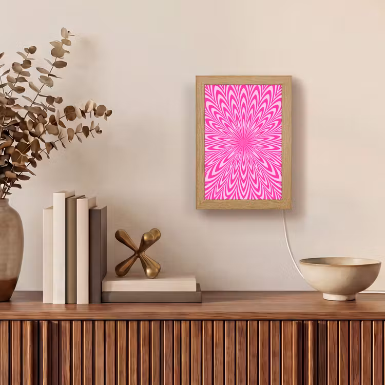 Personalisierte Lightbox - Muster – Optisch – Rosa — 4