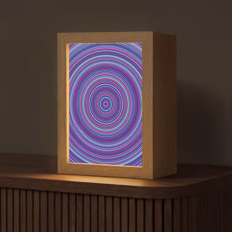 Personalisierte Lightbox - Zusammenfassung – Kreise – Farbenfroh — 1