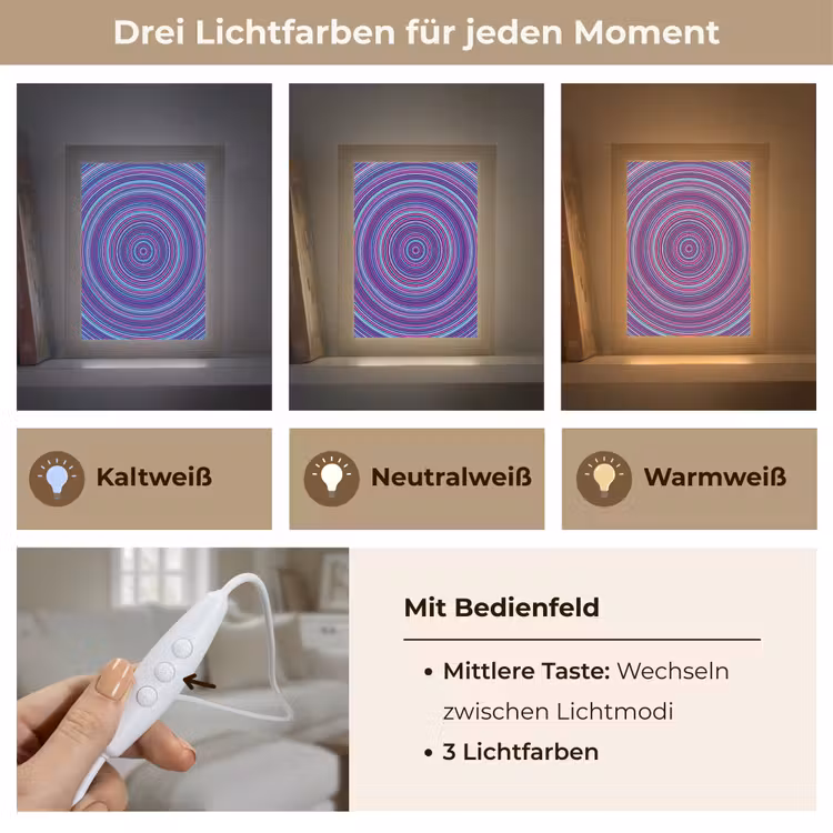 Personalisierte Lightbox - Zusammenfassung – Kreise – Farbenfroh — 7