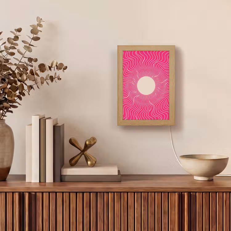 Personalisierte Lightbox - Zusammenfassung – Muster – Rosa — 4