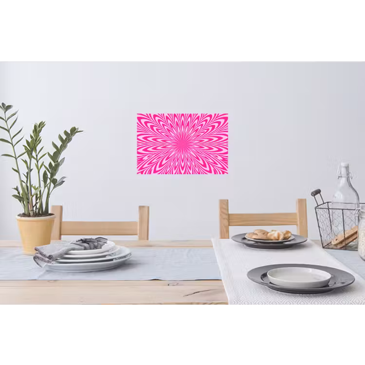 Wandtattoo – Muster – Optisch – Rosa — 4