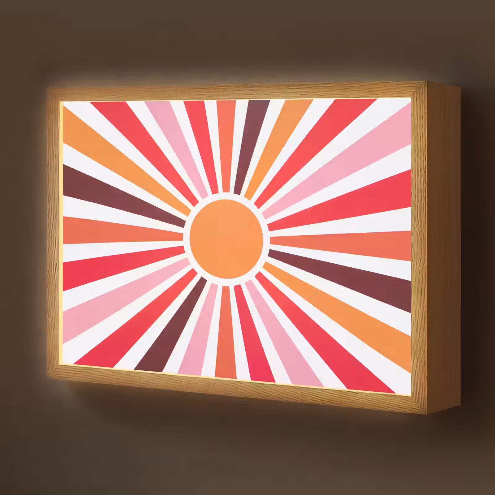 Nachtlicht Kinder - Sonne – Strahlen – Abstrakt – Farbenfroh — 1
