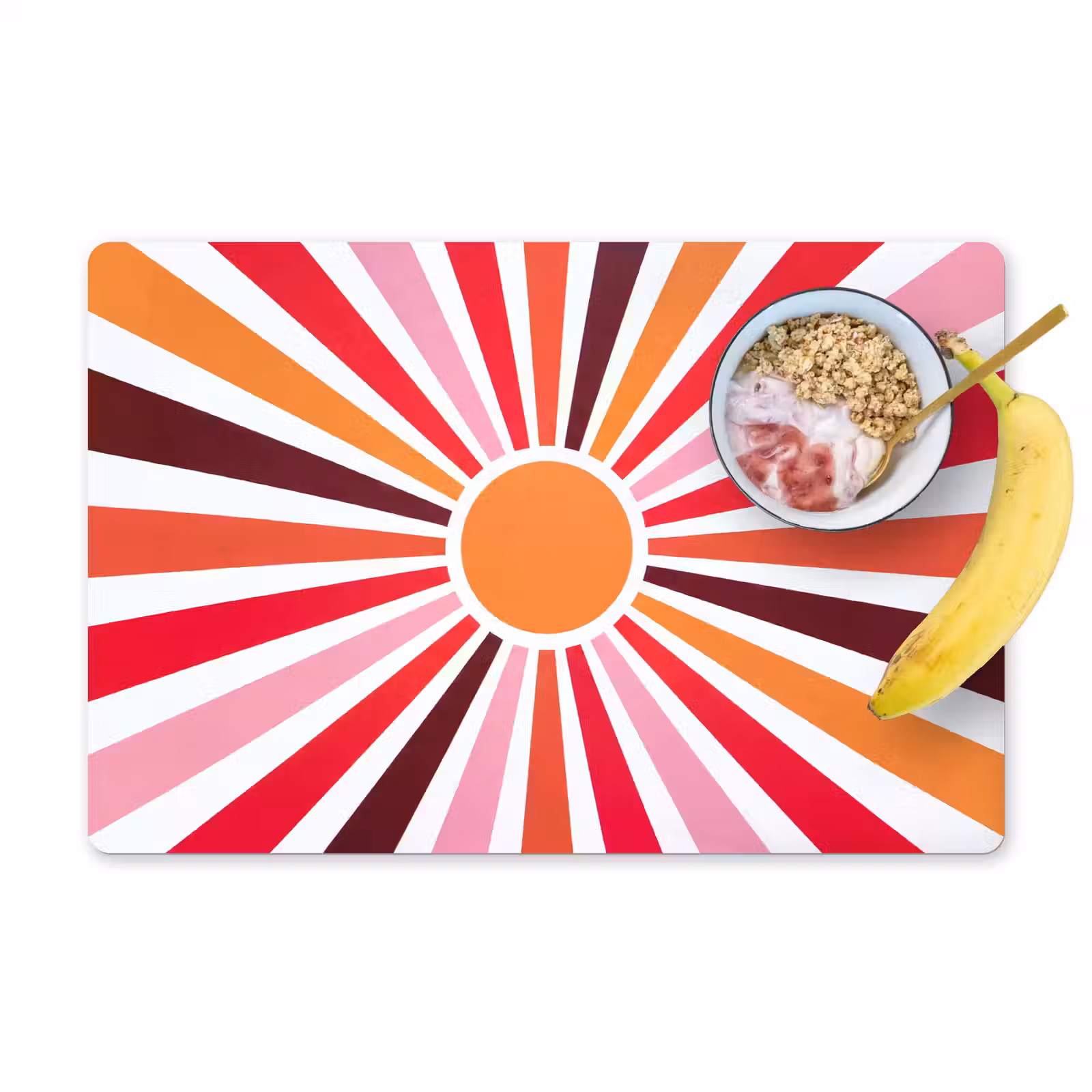 Tischset - 6 Stück - Sonne – Strahlen – Abstrakt – Farbenfroh — 1