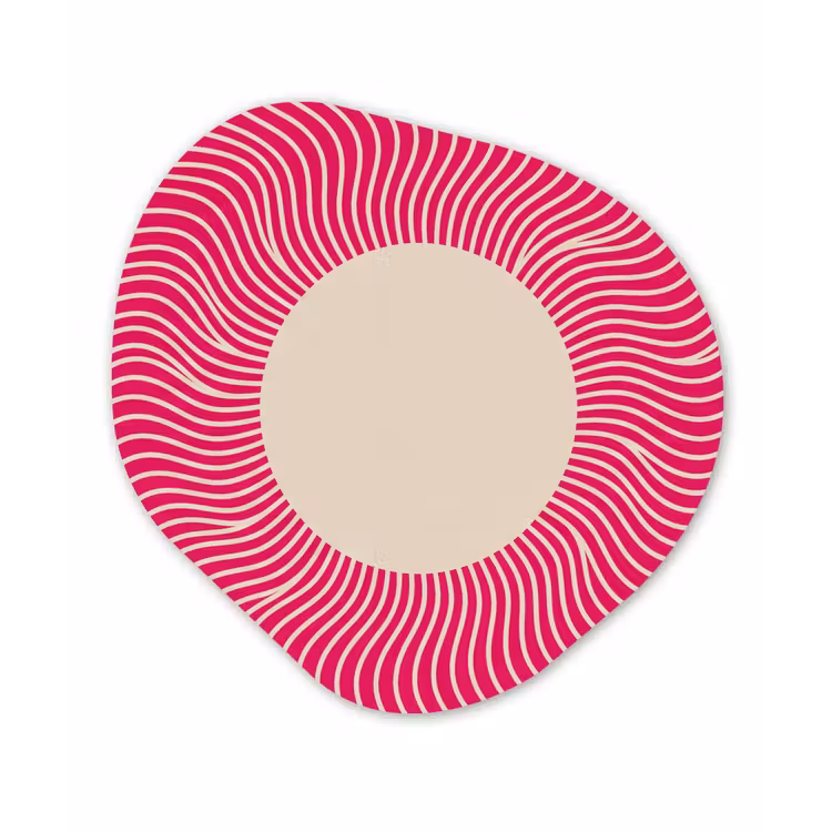 Alu-Dibond-Bild Organische Form - Zusammenfassung – Muster – Rosa — 1