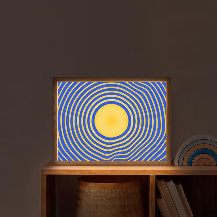 Nachtlicht Kinder - Abstraktes Muster – Blau — 2