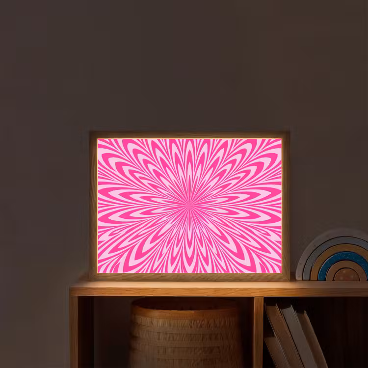 Nachtlicht Kinder - Muster – Optisch – Rosa — 2