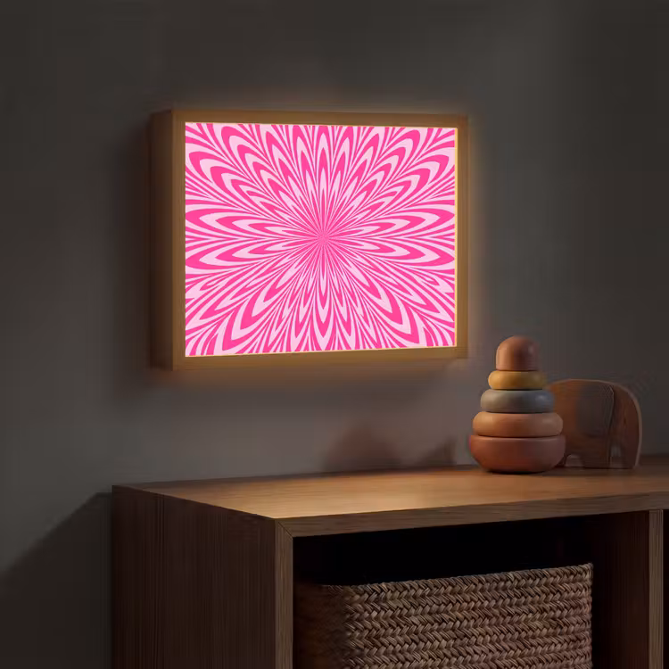 Nachtlicht Kinder - Muster – Optisch – Rosa — 4