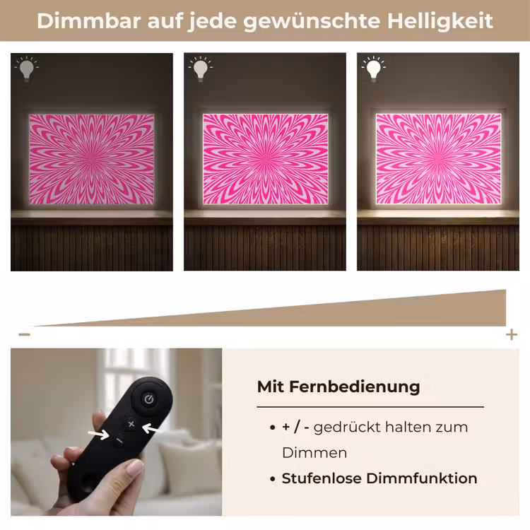 Nachtlicht Kinder - Muster – Optisch – Rosa — 7