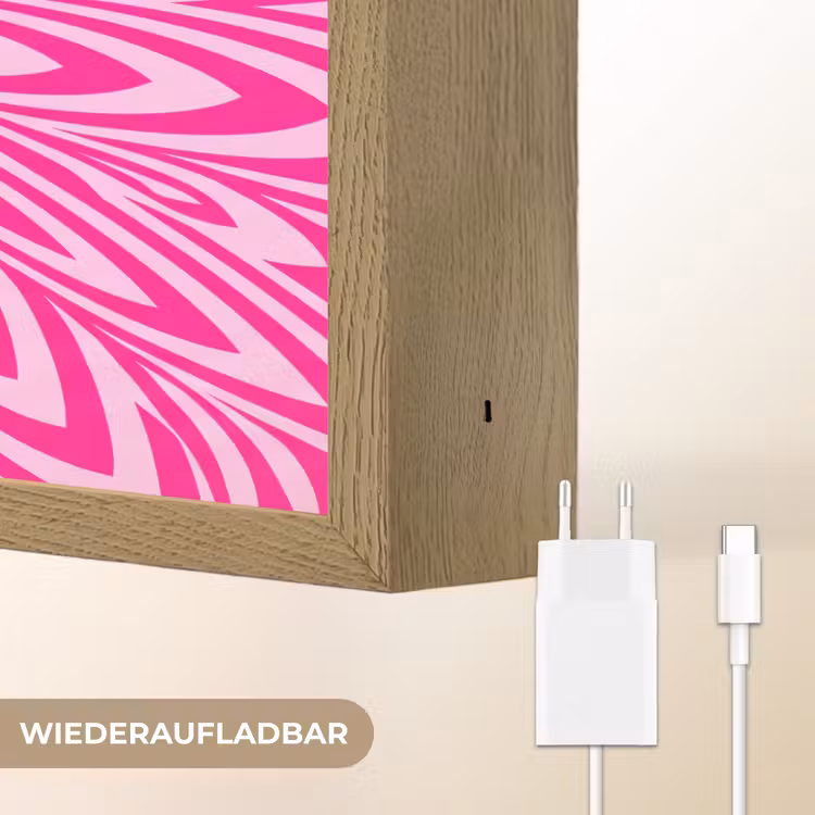 Nachtlicht Kinder - Muster – Optisch – Rosa — 9