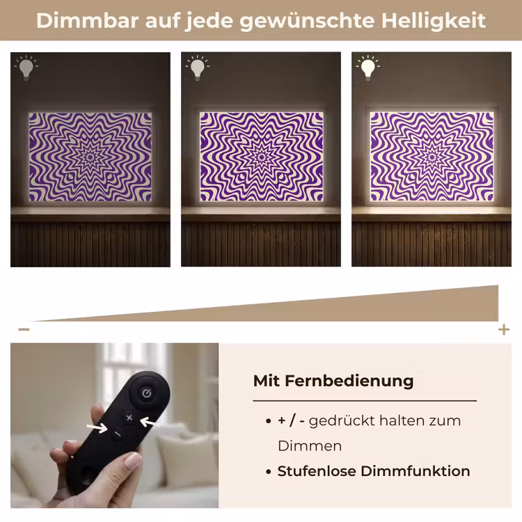 Nachtlicht Kinder - Zusammenfassung – Wellen – Optisch – Modern – Lila — 7