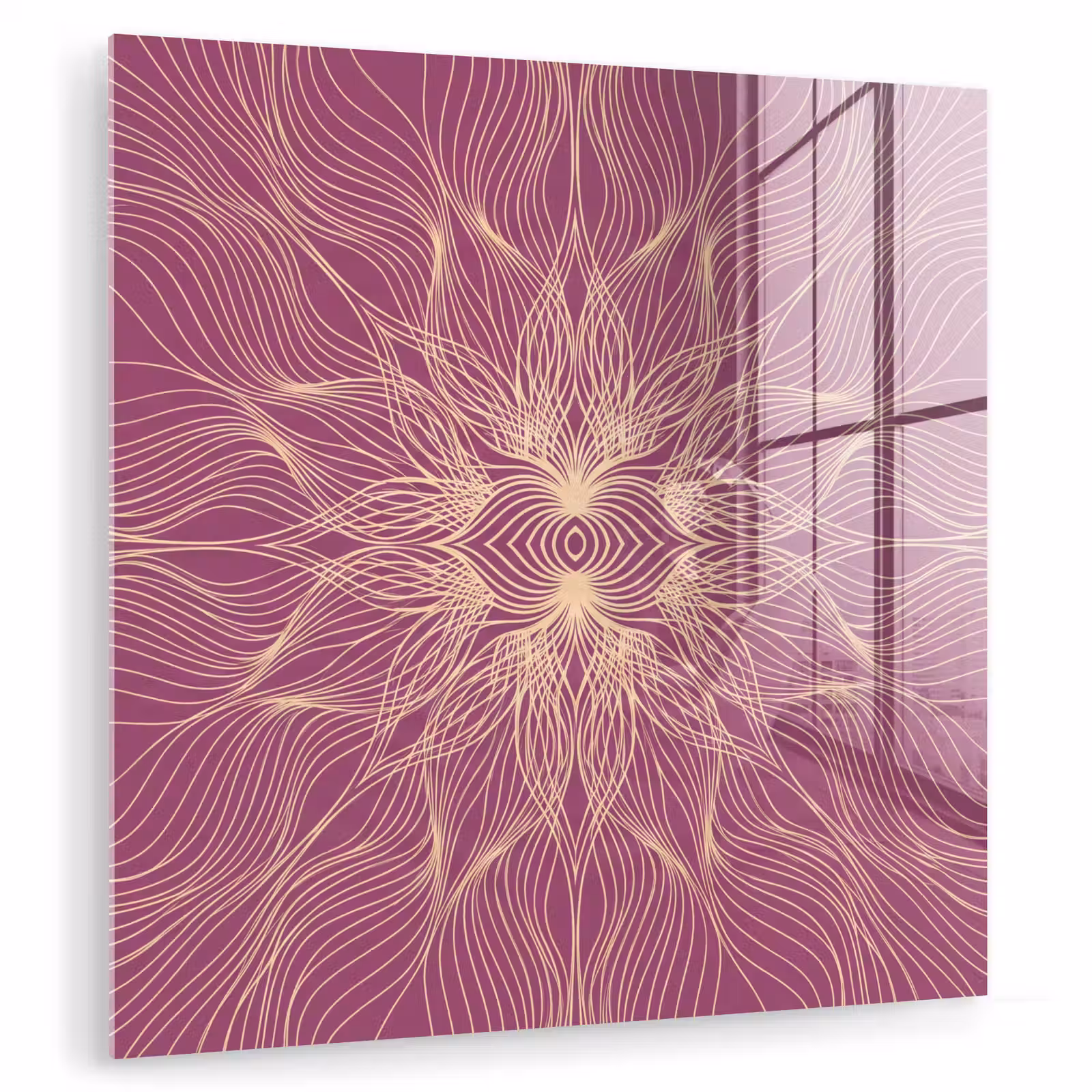 Glasbild - Linien – Muster – Abstrakt — 1