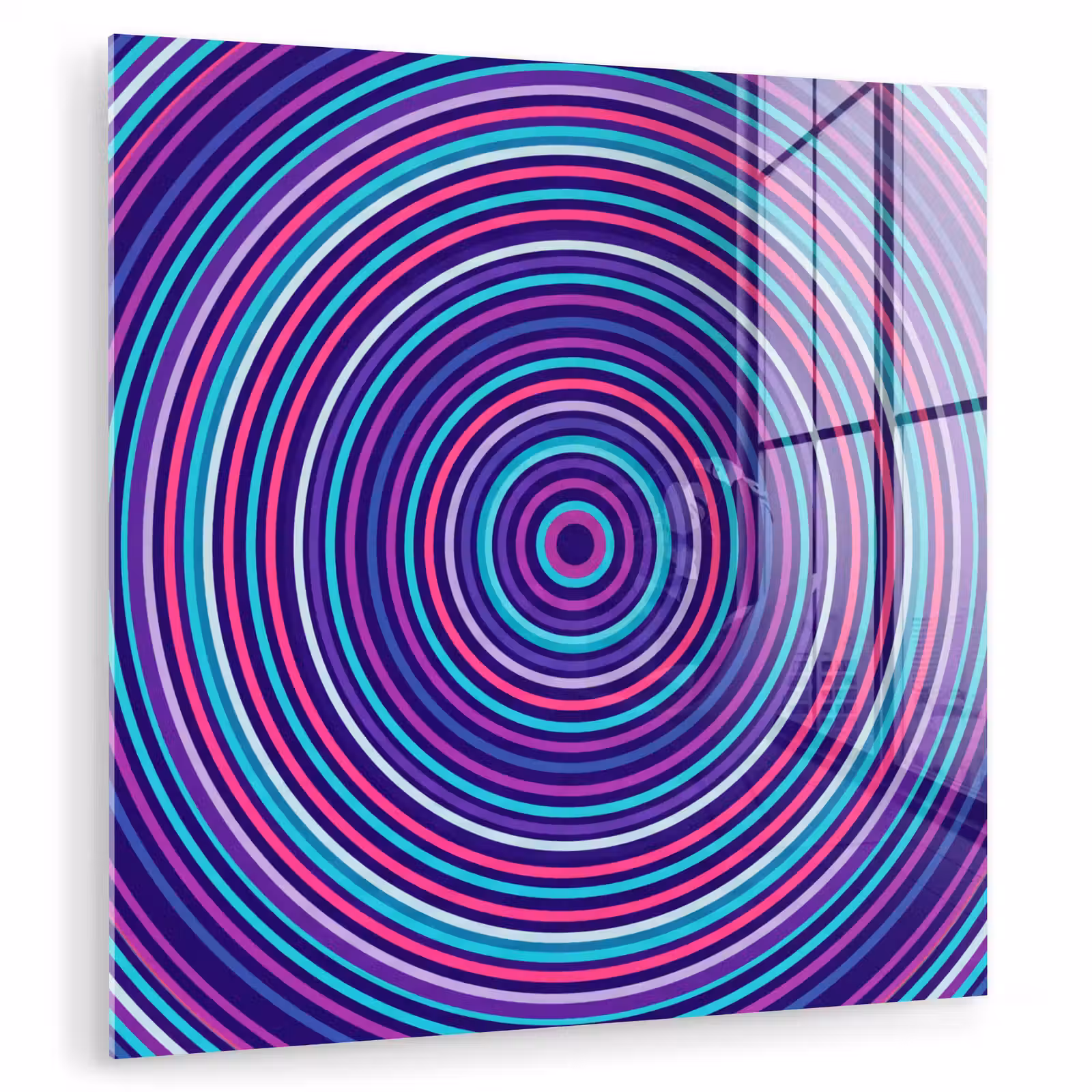 Glasbild - Zusammenfassung – Kreise – Farbenfroh — 1
