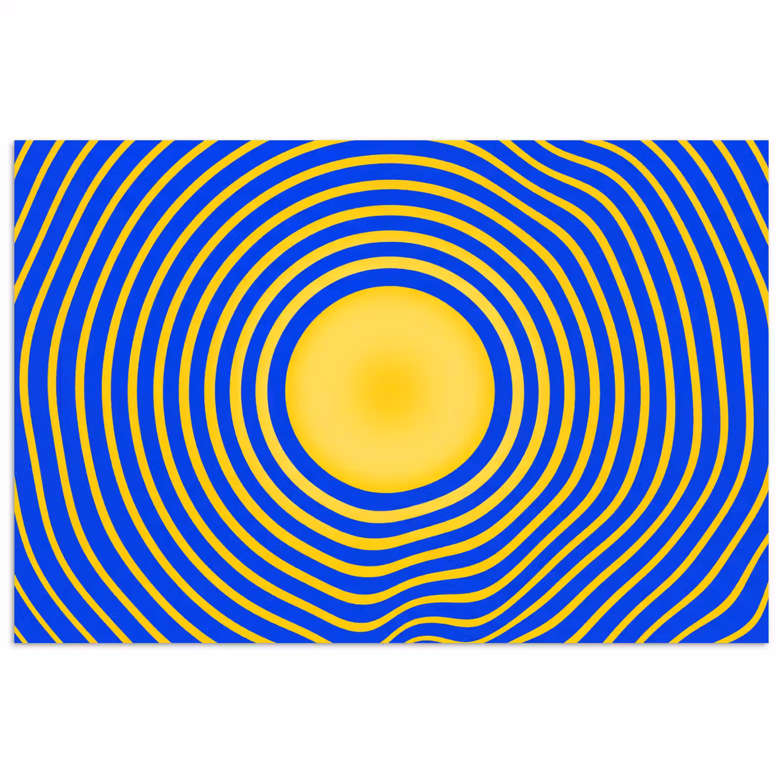 Poster - Abstraktes Muster – Blau — 1