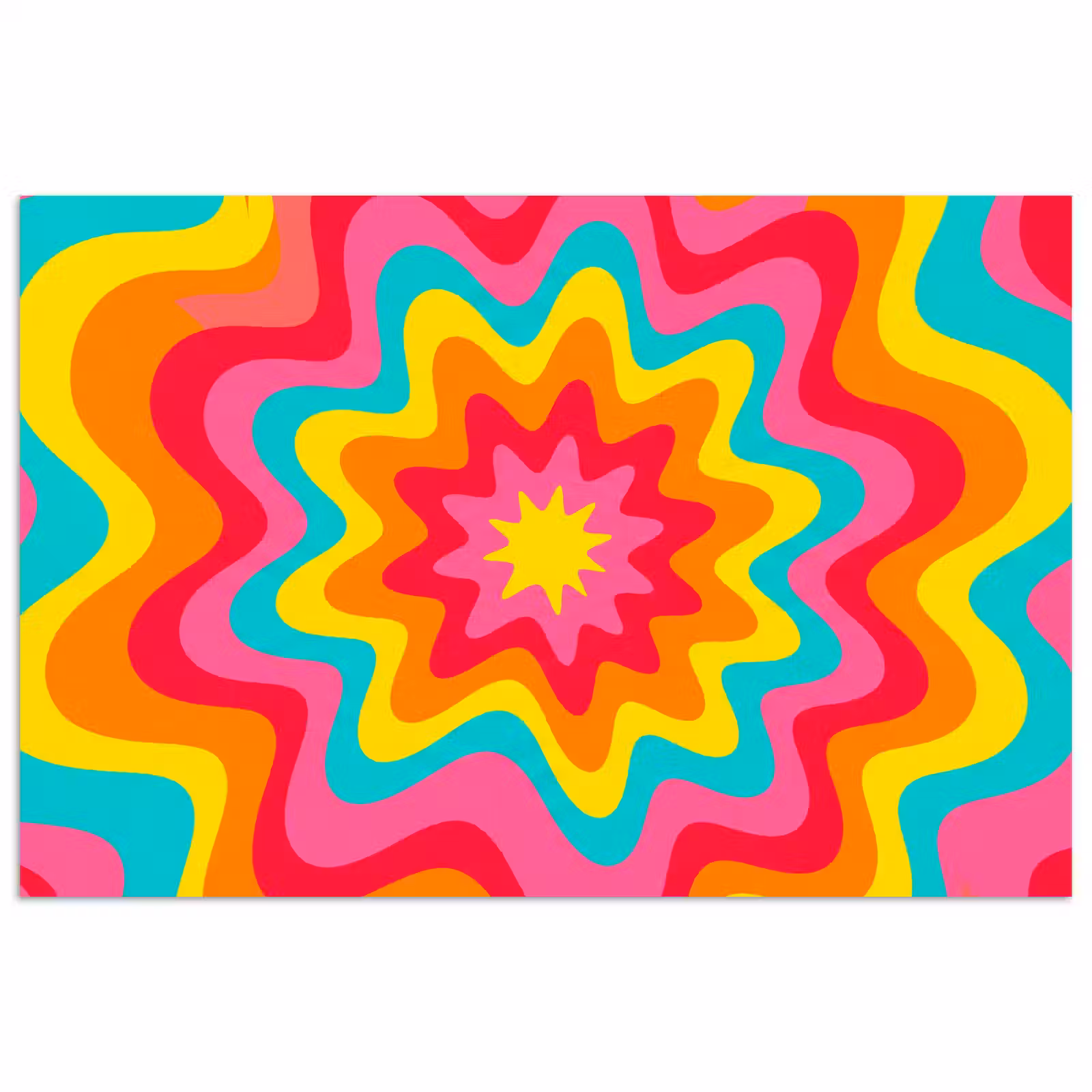 Poster - Muster – Gewellt – Bunt — 1
