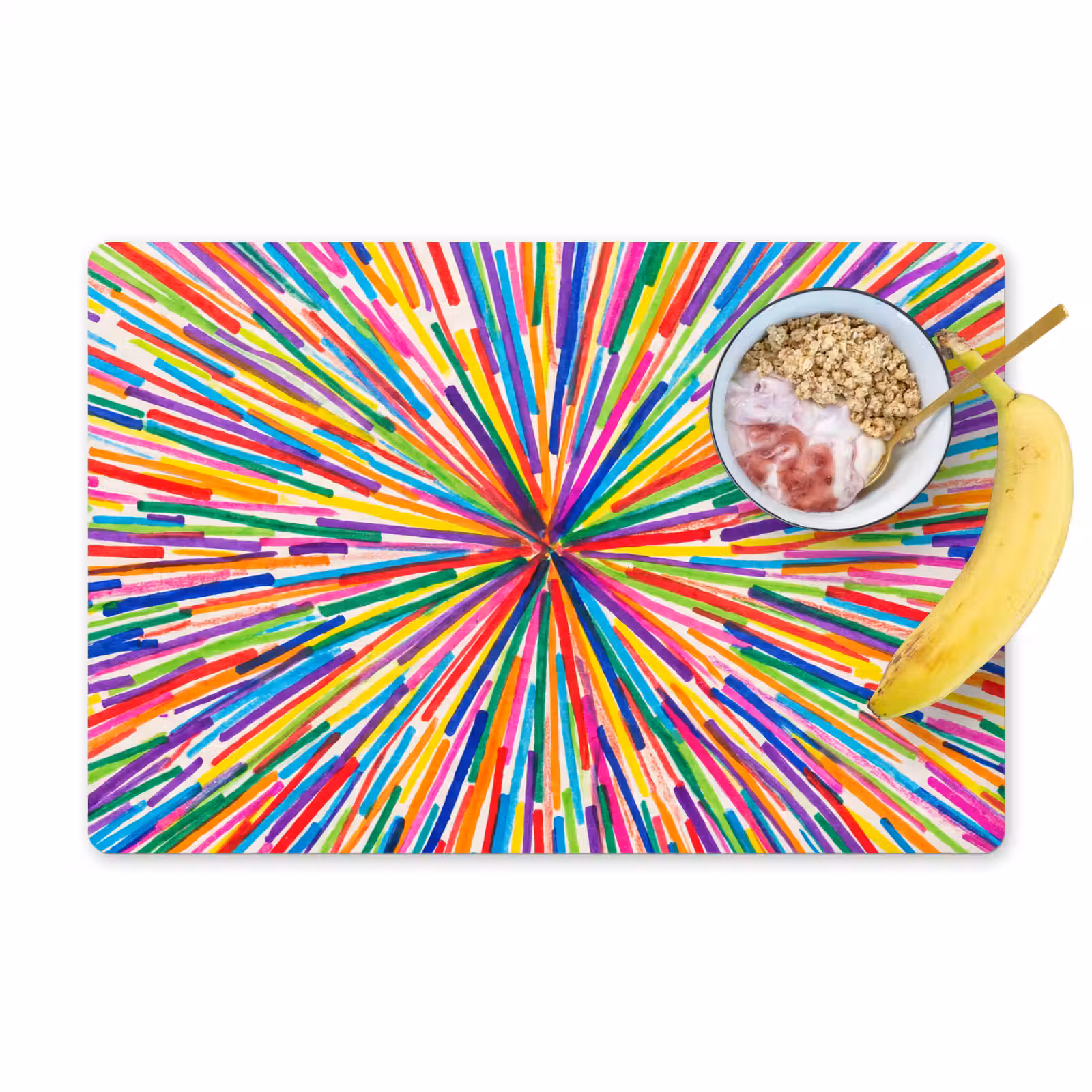 Tischset - 6 Stück - Linien – Bunt – Abstrakt — 1