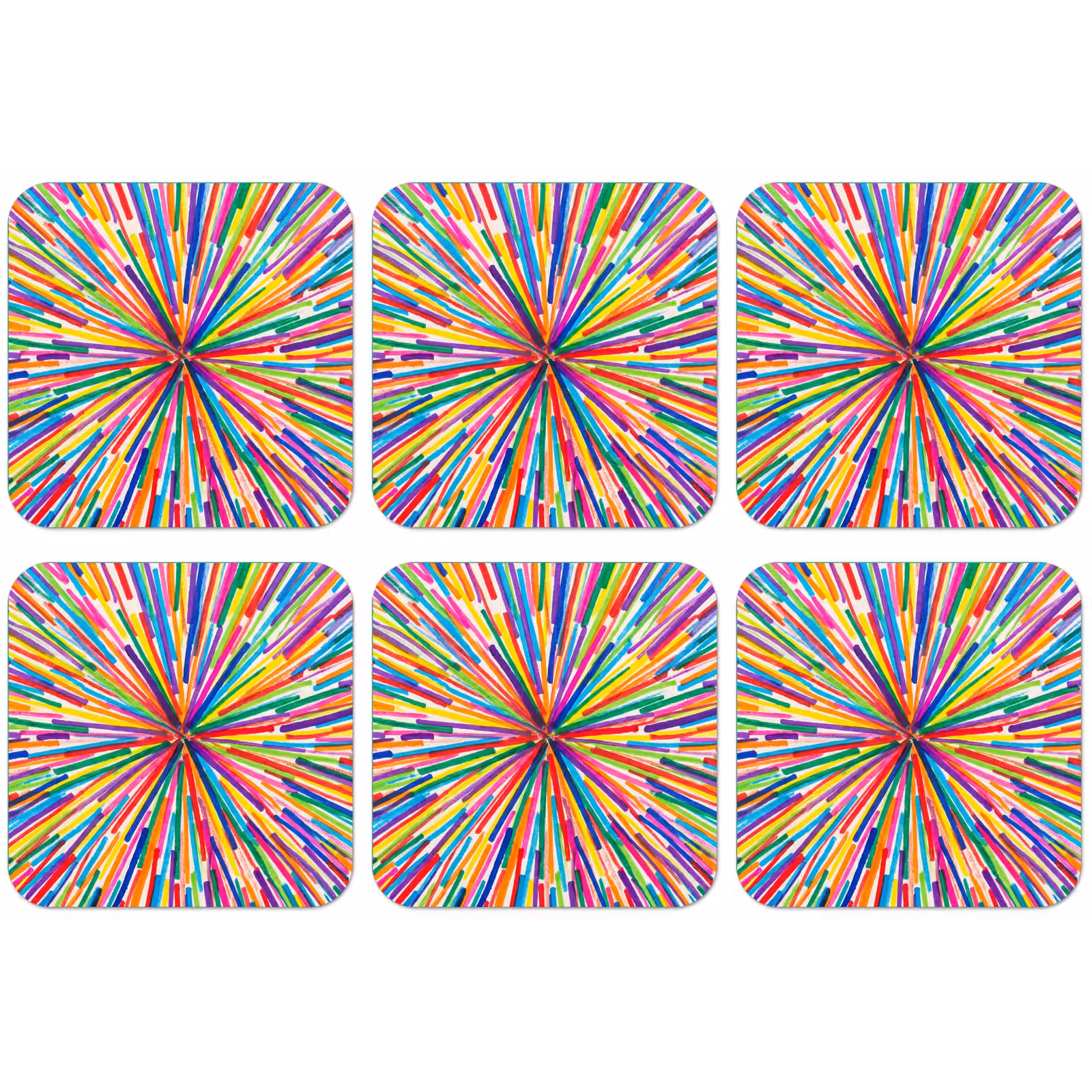 Untersetzer - Linien – Bunt – Abstrakt — 1