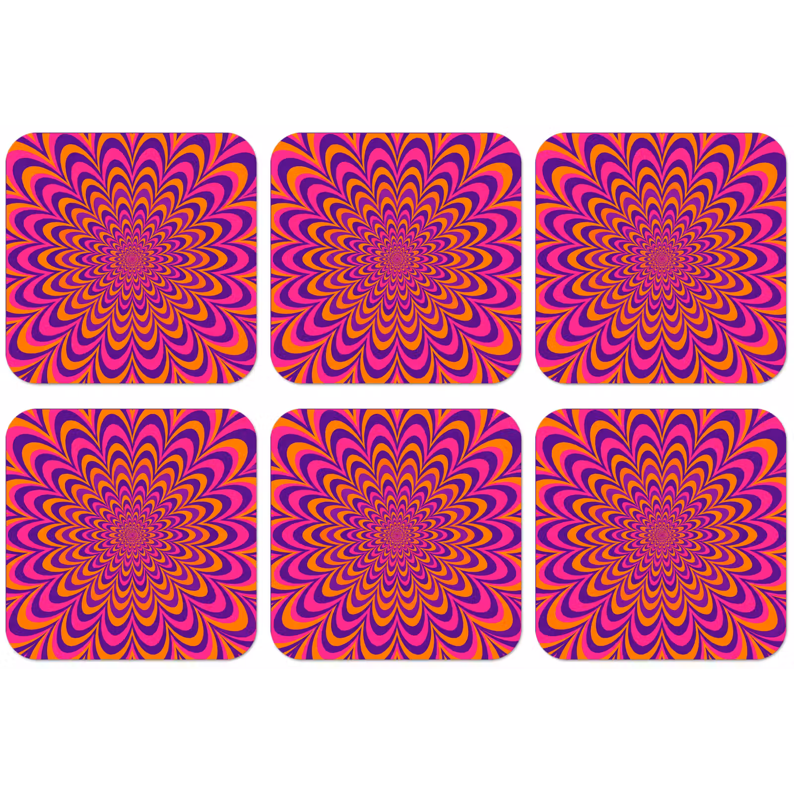Untersetzer - Muster – Optisch – Bunt — 1